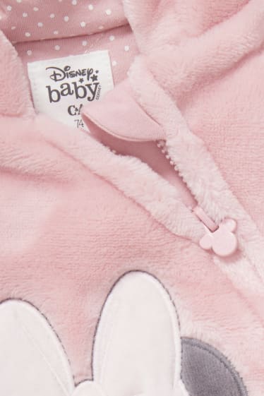 Babys - Minnie Maus - Baby-Overall mit Kapuze - rosa