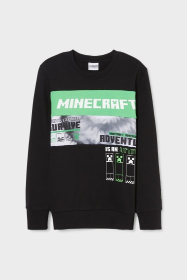 Kinder - Minecraft - Sweatshirt - schwarz