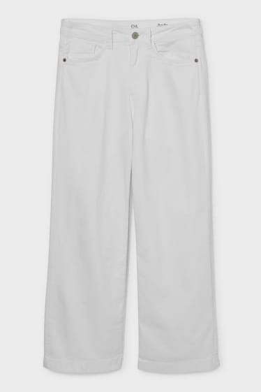 Dames - Wide leg jeans - crème wit