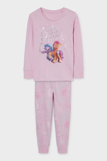 Kinder - My Little Pony - Pyjama - Glanz-Effekt - 2 teilig - rosa