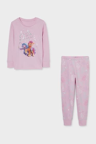 Kinder - My Little Pony - Pyjama - Glanz-Effekt - 2 teilig - rosa
