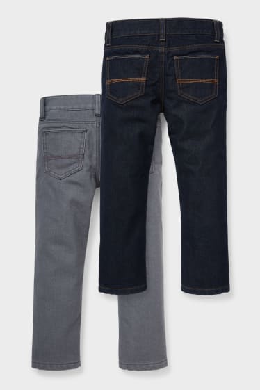 Kinder - Multipack 2er - Slim Jeans - Thermojeans - jeans-dunkelblau