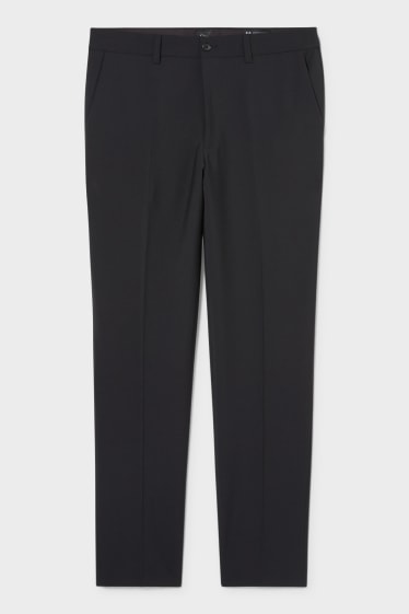 Uomo - Pantaloni coordinabili - regular fit - Flex - misto lana - LYCRA® - nero