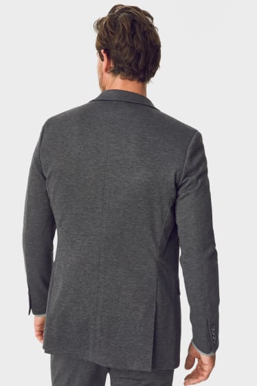 Hommes - Veste de costume - slim fit - Flex - gris chiné