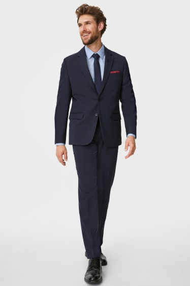 Men - Mix-and-match suit trousers - regular fit - dark blue