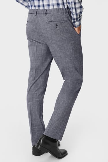 Hommes - Pantalon à coordonner - slim fit - Flex - LYCRA® - gris chiné