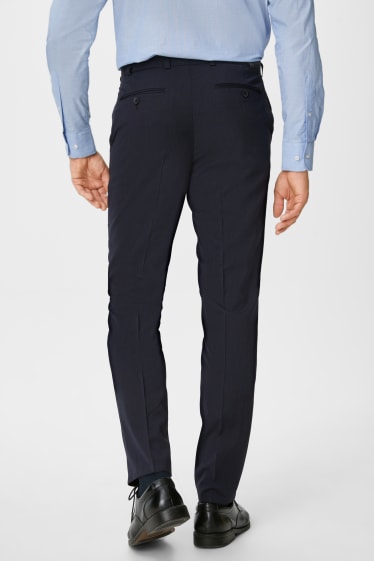 Hommes - Pantalon de costume - regular fit - bleu foncé