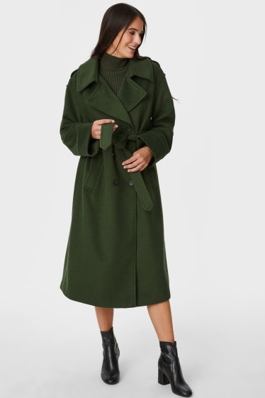 Donna - Trench - verde scuro