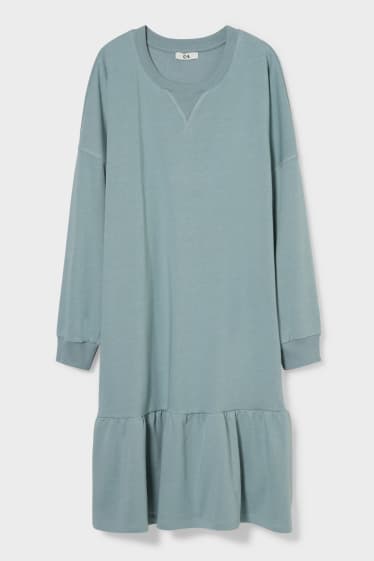 Damen - Sweatkleid - mintgrün