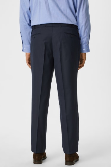 Hombre - Pantalón de vestir - regular fit - azul oscuro