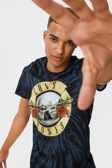 Hommes - CLOCKHOUSE - T-shirt - Guns N' Roses - bleu foncé