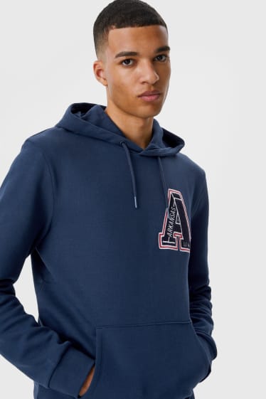 Heren - CLOCKHOUSE - hoodie - donkerblauw