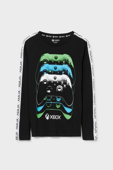 Kinder - Xbox - Langarmshirt - schwarz