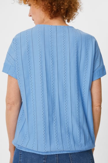 Damen - T-Shirt - hellblau