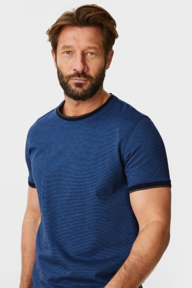 Heren - T-shirt - Flex - donkerblauw