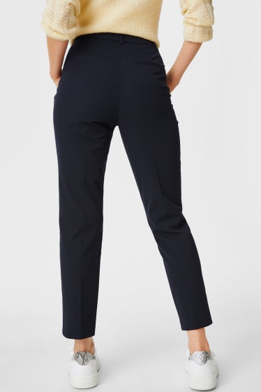 Femmes - Pantalon de bureau - classic slim fit - bleu foncé