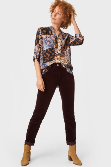 Women - Blouse - dark blue