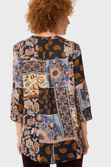 Women - Blouse - dark blue