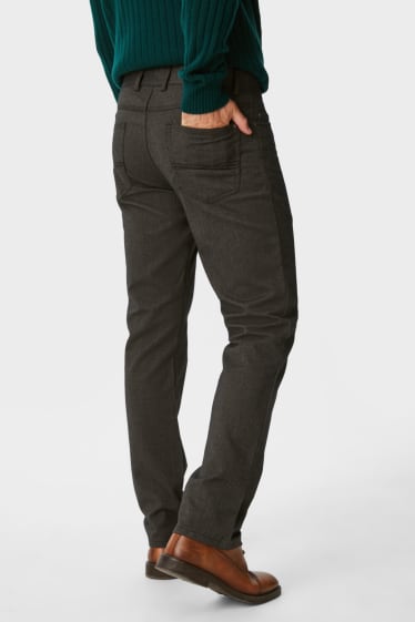 Hombre - Pantalón - regular fit - gris oscuro