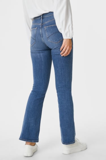 Damen - Bootcut Jeans - jeansblau