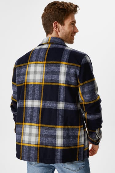 Hombre - CLOCKHOUSE - chaqueta camisera - de cuadros - azul oscuro