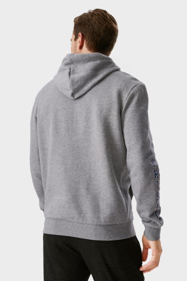 Men - CLOCKHOUSE - hoodie - gray-melange