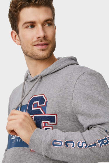 Men - CLOCKHOUSE - hoodie - gray-melange