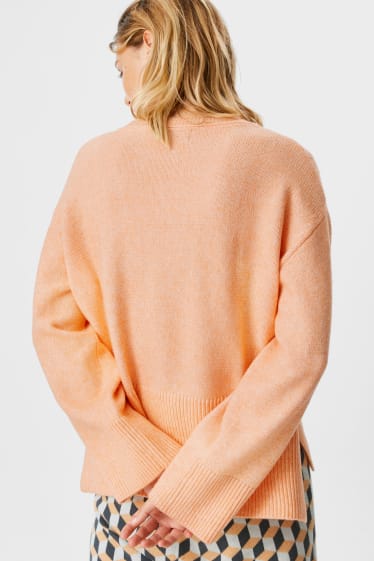 Damen - Pullover - apricot