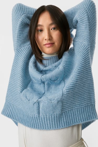 Women - Jumper - light blue-melange
