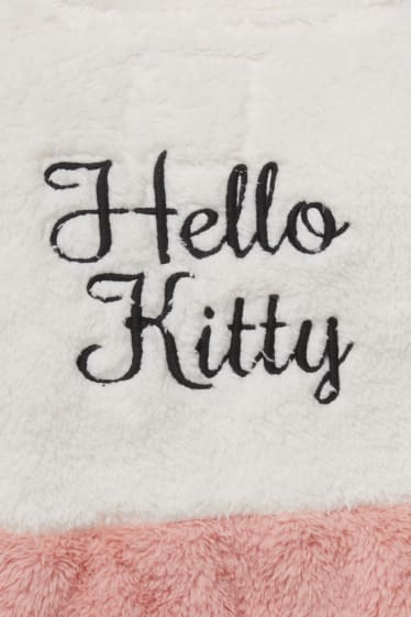 Kinderen - Hello Kitty - fleecevest met capuchon - crème wit