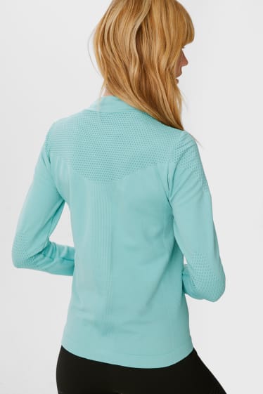 Femei - Tricou funcțional cu mânecă lungă - 4 Way Stretch - verde mentă