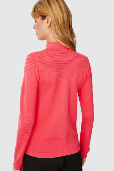 Damen - Funktions-Langarmshirt - 4 Way Stretch - pink