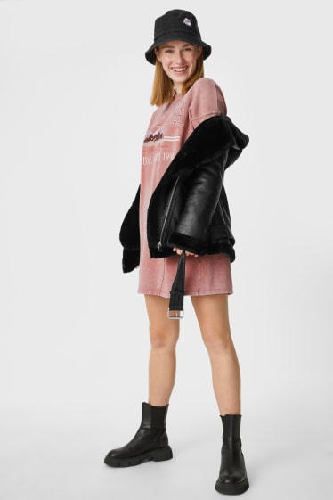 Teens & young adults - CLOCKHOUSE - sweatshirt dress - rose