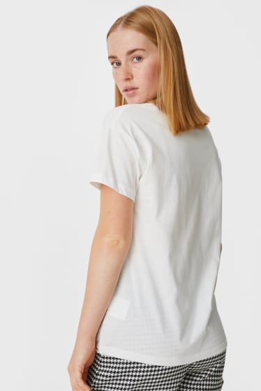 Ados & jeunes adultes - CLOCKHOUSE - T-shirt - Disney - blanc crème
