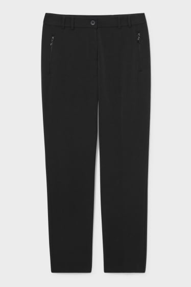 Femei - Pantaloni - tapered fit - negru
