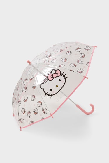 Dzieci - Hello Kitty - parasol - jasnoróżowy