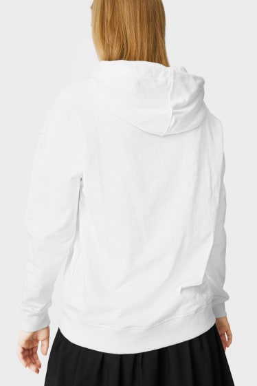 Kobiety - CLOCKHOUSE - bluza z kapturem - biały