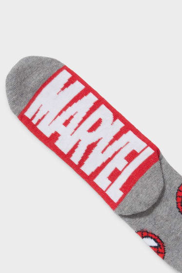 Kinder - Multipack 7er - Marvel - Socken - hellgrau-melange