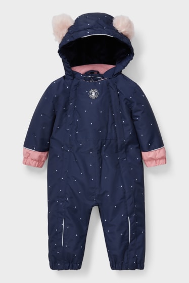 Babies - Baby snowsuit with hood - dark blue