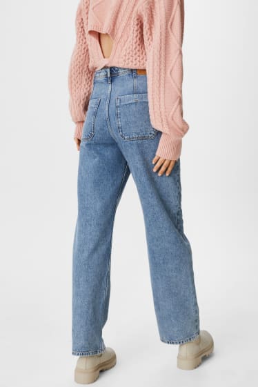 Damen - Straight Jeans - dunkeljeansblau