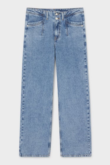 Damen - Straight Jeans - dunkeljeansblau