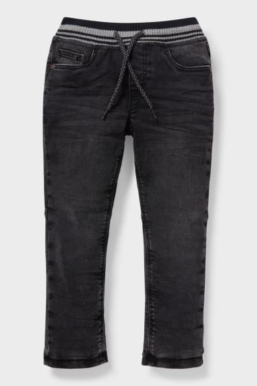 Children - Straight jeans - thermal jeans - denim-gray