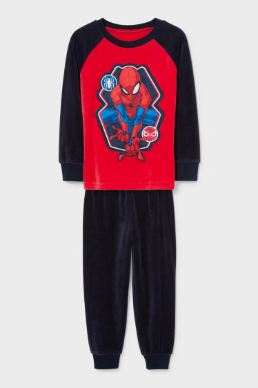 Dzieci - Spider-Man - piżama - 2 części - czerwony
