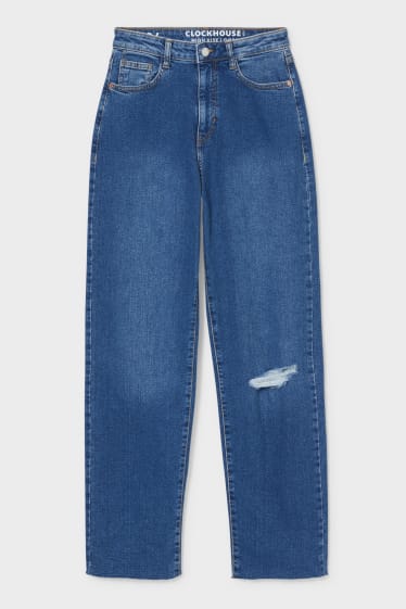 Dames - CLOCKHOUSE - loose fit jeans - high waist - LYCRA® - jeansblauw