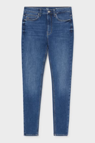 Femei - Skinny jeans - high waist - LYCRA® - denim-albastru