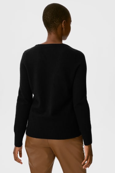 Women - Cashmere jumper - black