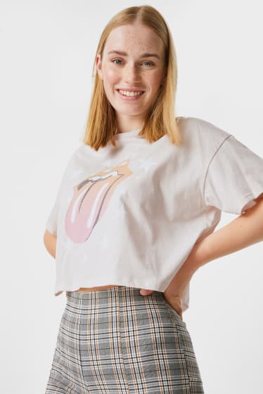 Tieners & jongvolwassenen - CLOCKHOUSE - T-shirt - Rolling Stones - roze