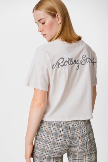 Ragazzi e giovani - CLOCKHOUSE - t-shirt - Rolling Stones - rosa