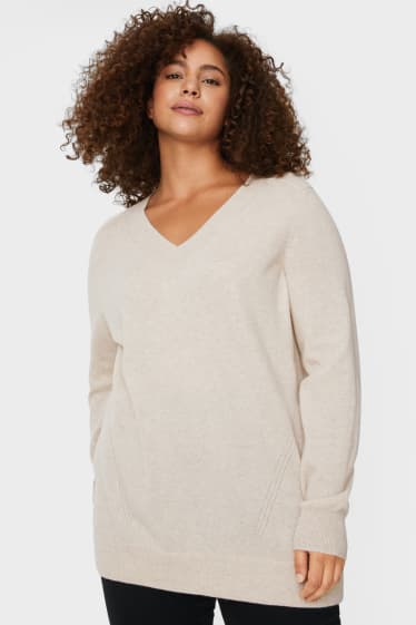 Donna - Pullover di cashmere - beige melange