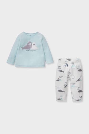 Bébés - Pyjama pour bébé - 2 pièces - vert menthe